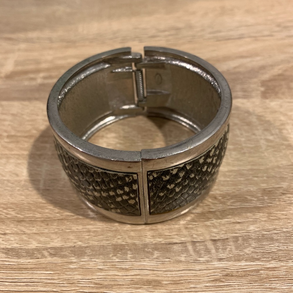 Snakeskin cuff bracelet